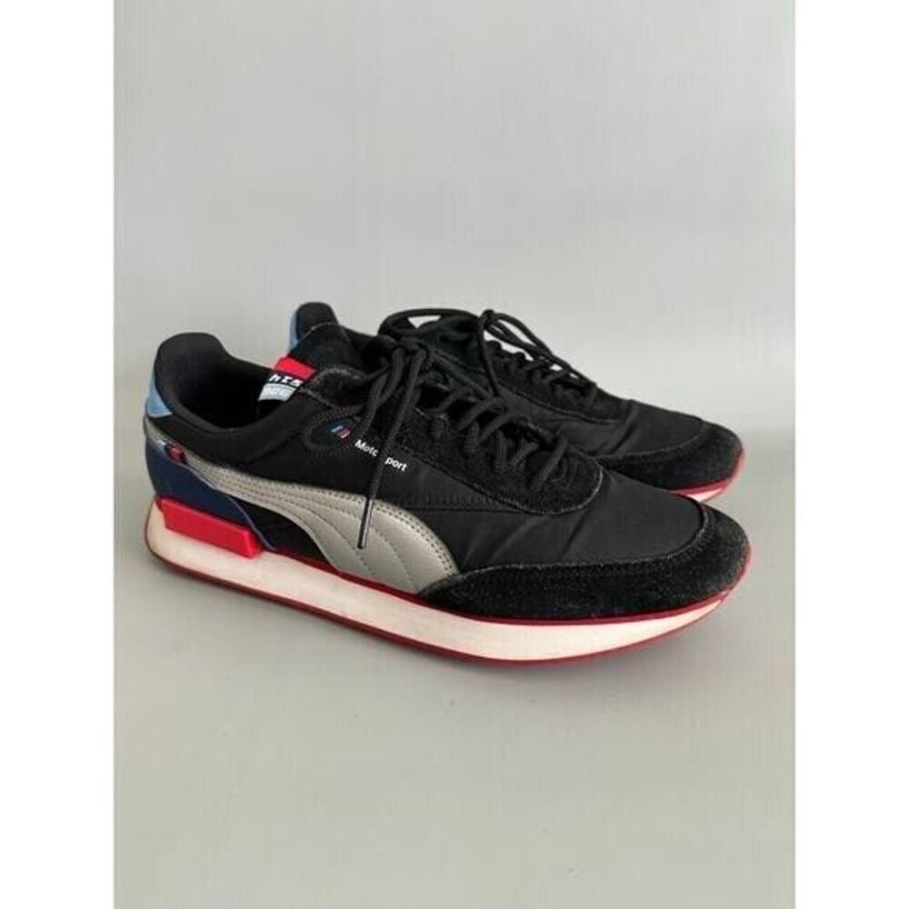 Puma Future Rider BMW Motorsport Black Sneakers Mens Size 10 - EUC - Picture 3 of 9
